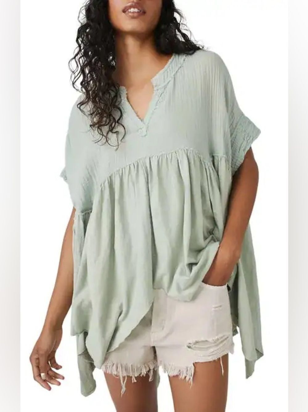 FREE PEOPLE
Sugar Rush Babydoll Tunic Top